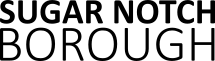 Image of words "Sugar Notch Borough"