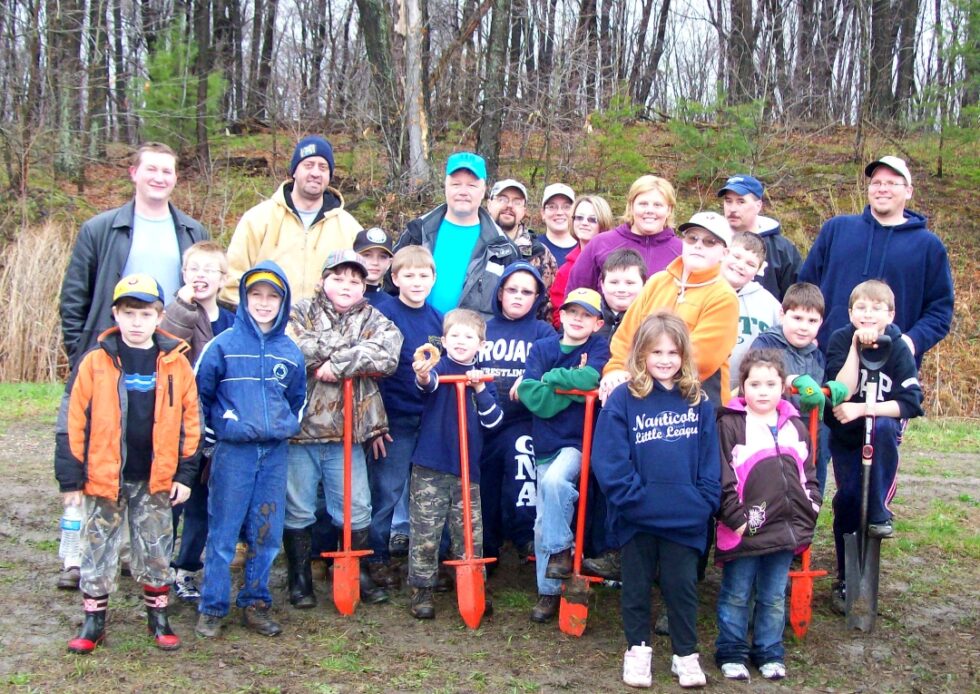 Tree Planting at Dundee Wetlands with Nanticoke Cub Scouts Earth