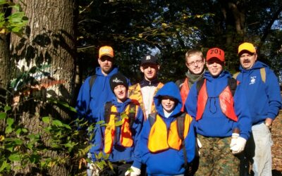 Boy Scout Troop #379 of Wapwallopen Blaze the Mocanaqua Trail