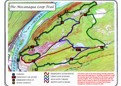Original map for Mocanaqua Loop Trail System